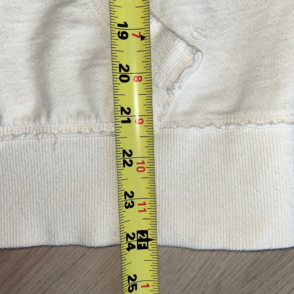 Lakegirl Cotton Hoodie M White Navy Casual Lake Leisure Lounge Gym - Picture 10 of 11